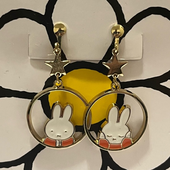 Miffy Clip On Earrings - Picture 2 of 6
